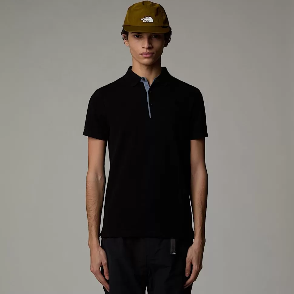 The North Face Polo De Piqué De Calidad Suprema Para Hombre TNF Black Flash Sale