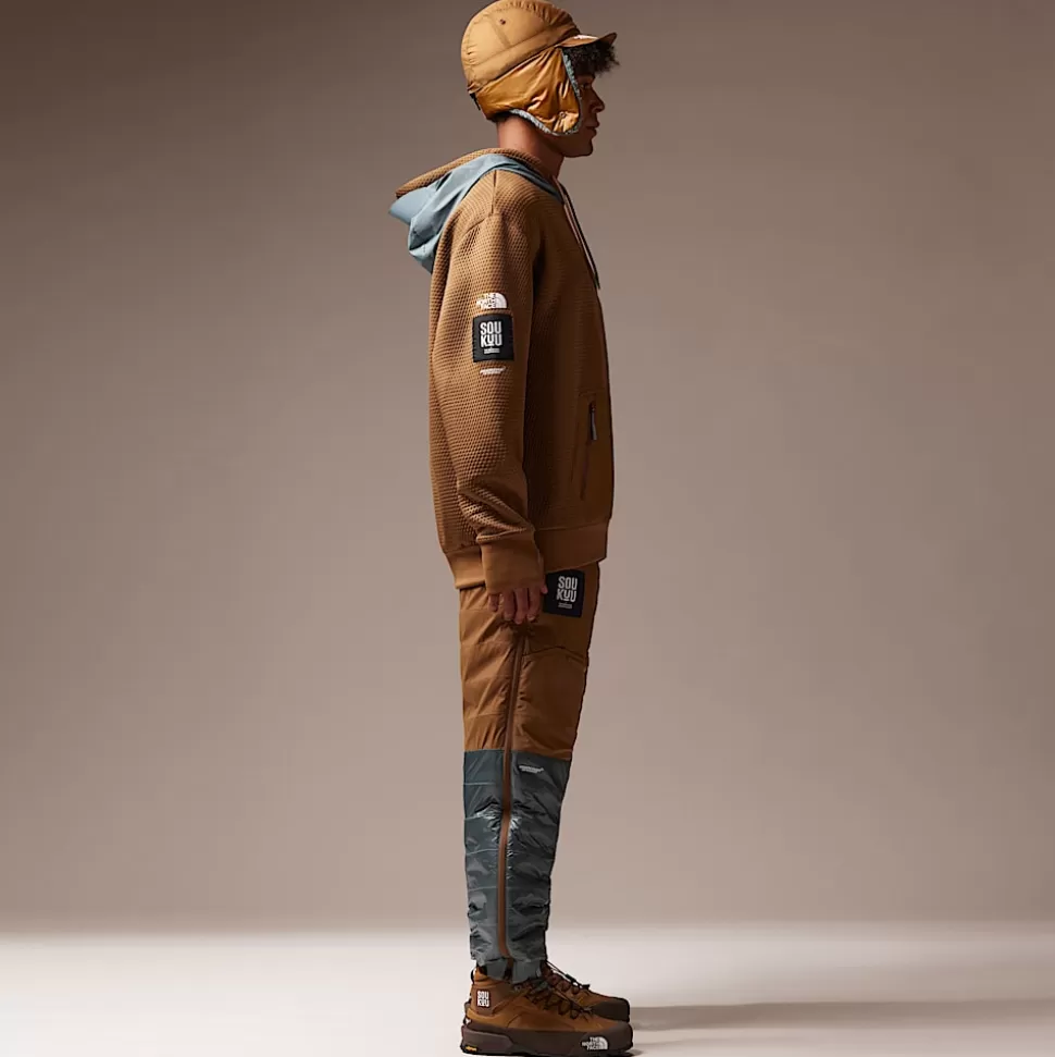 The North Face Sudadera Con Capucha Doble DotKnit X Undercover Soukuu Sepia Brown-Concrete Grey Best