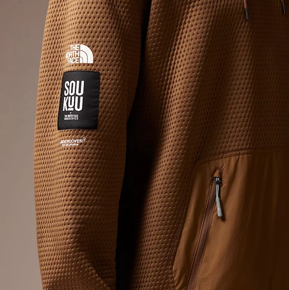 The North Face Sudadera Con Capucha Doble DotKnit X Undercover Soukuu Sepia Brown-Concrete Grey Best