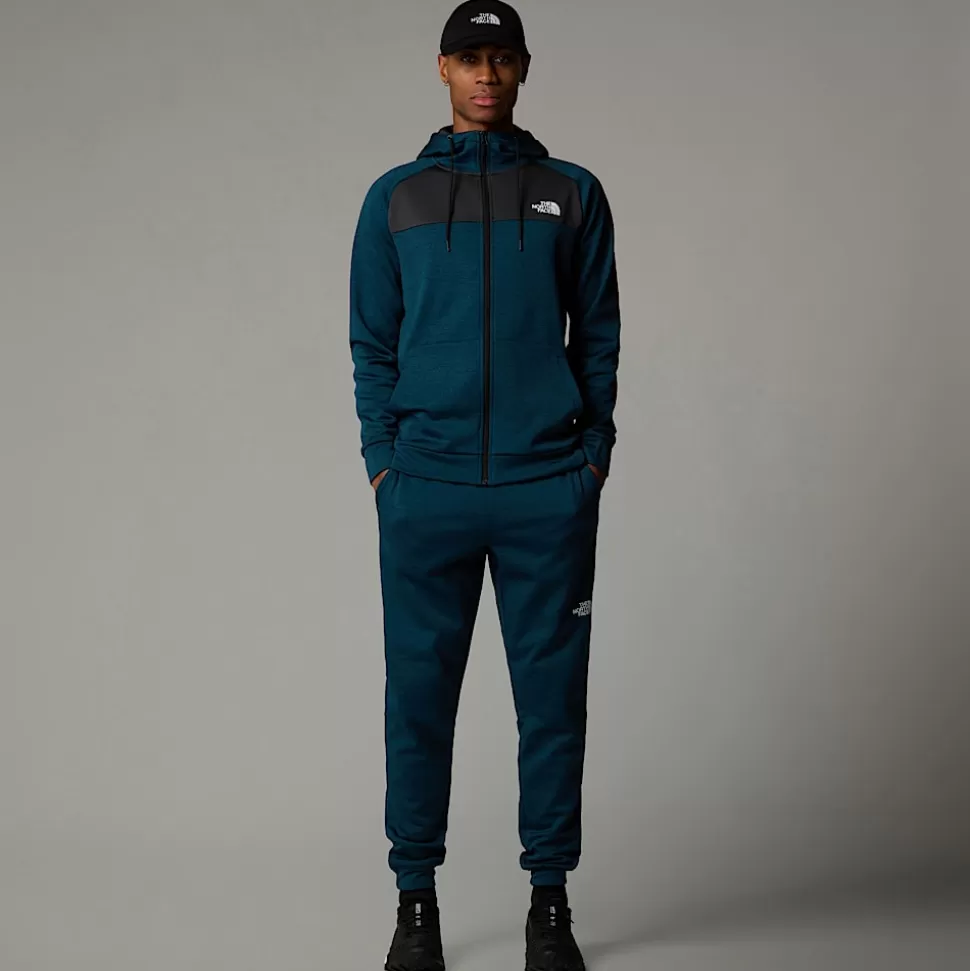 The North Face Sudadera Con Capucha Y Cremallera Integral Reaxion Para Hombre Midnight Petrol Dark Heather-Asphalt Grey Cheap