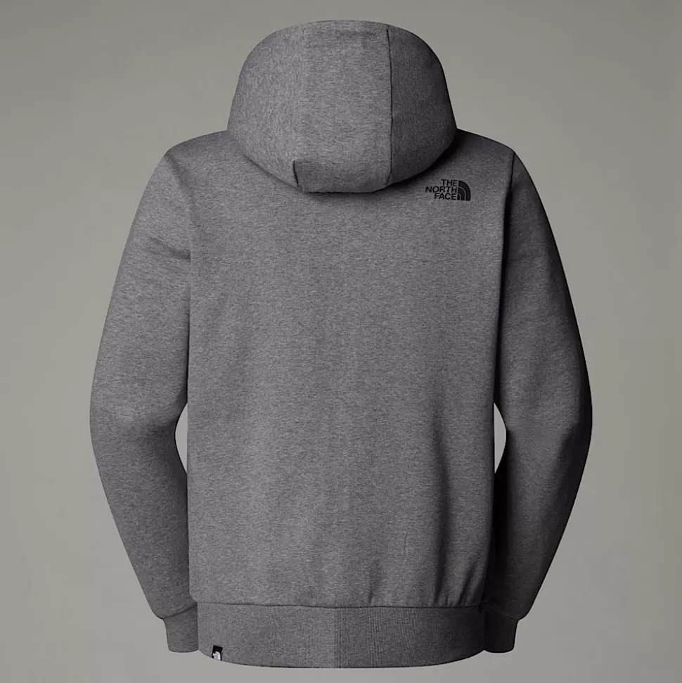 The North Face Sudadera Con Capucha Y Cremallera Integral Simple Dome Para Hombre TNF Medium Grey Heather Sale