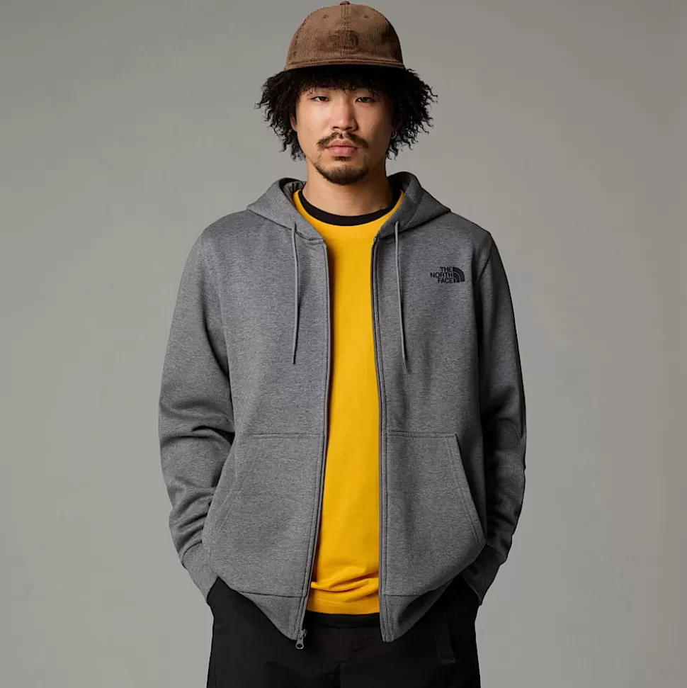 The North Face Sudadera Con Capucha Y Cremallera Integral Simple Dome Para Hombre TNF Medium Grey Heather Sale