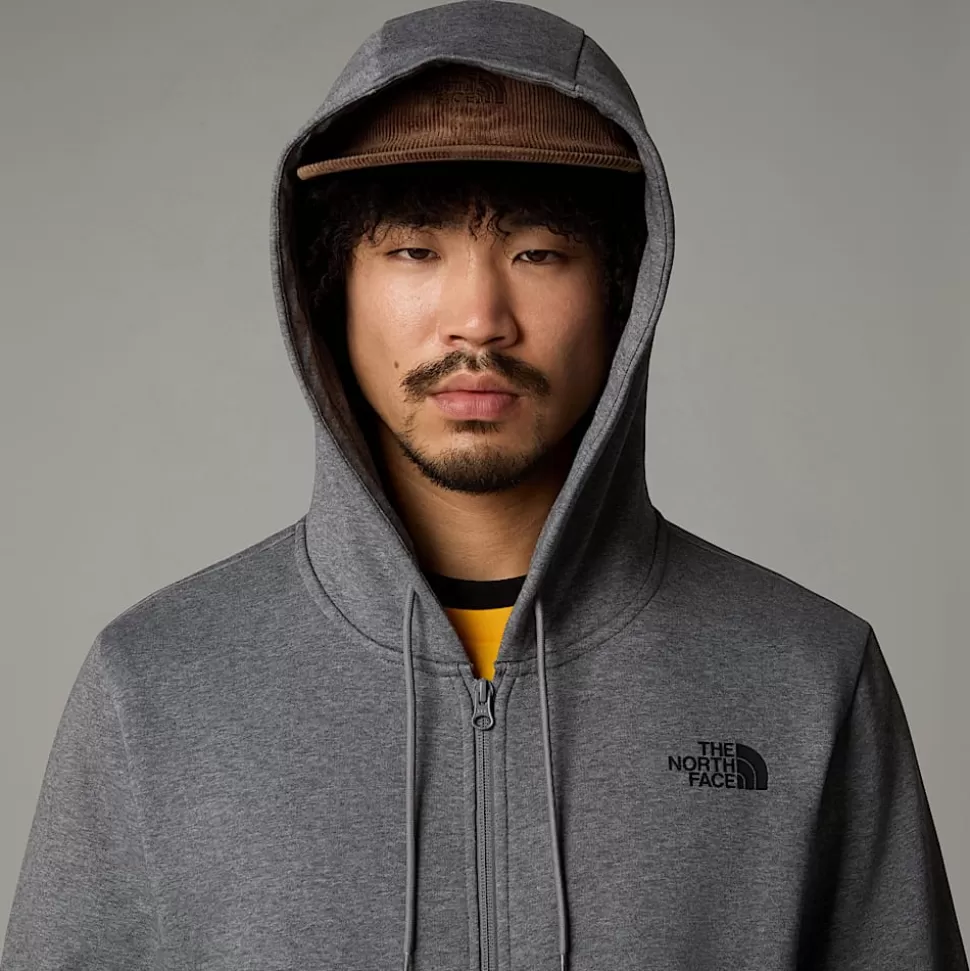 The North Face Sudadera Con Capucha Y Cremallera Integral Simple Dome Para Hombre TNF Medium Grey Heather Sale