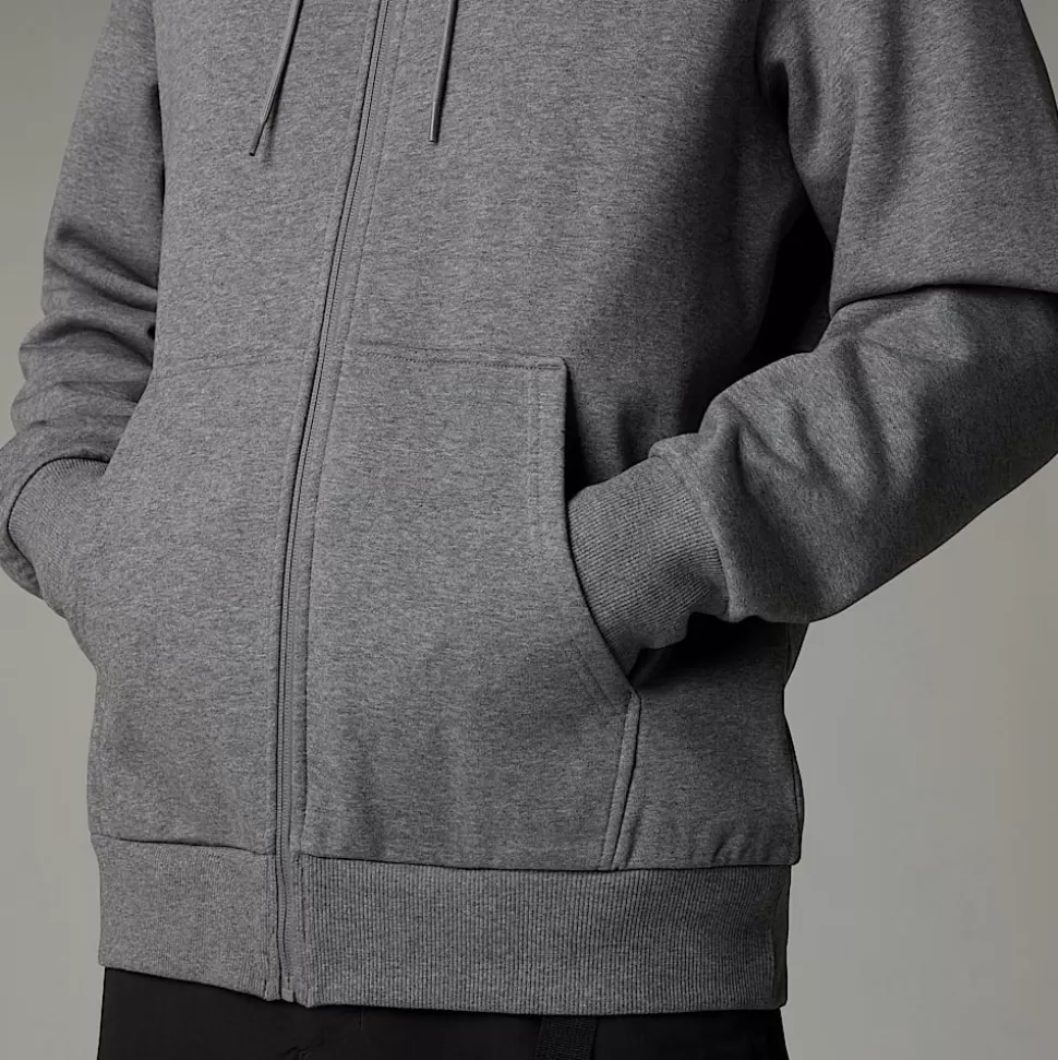 The North Face Sudadera Con Capucha Y Cremallera Integral Simple Dome Para Hombre TNF Medium Grey Heather Sale