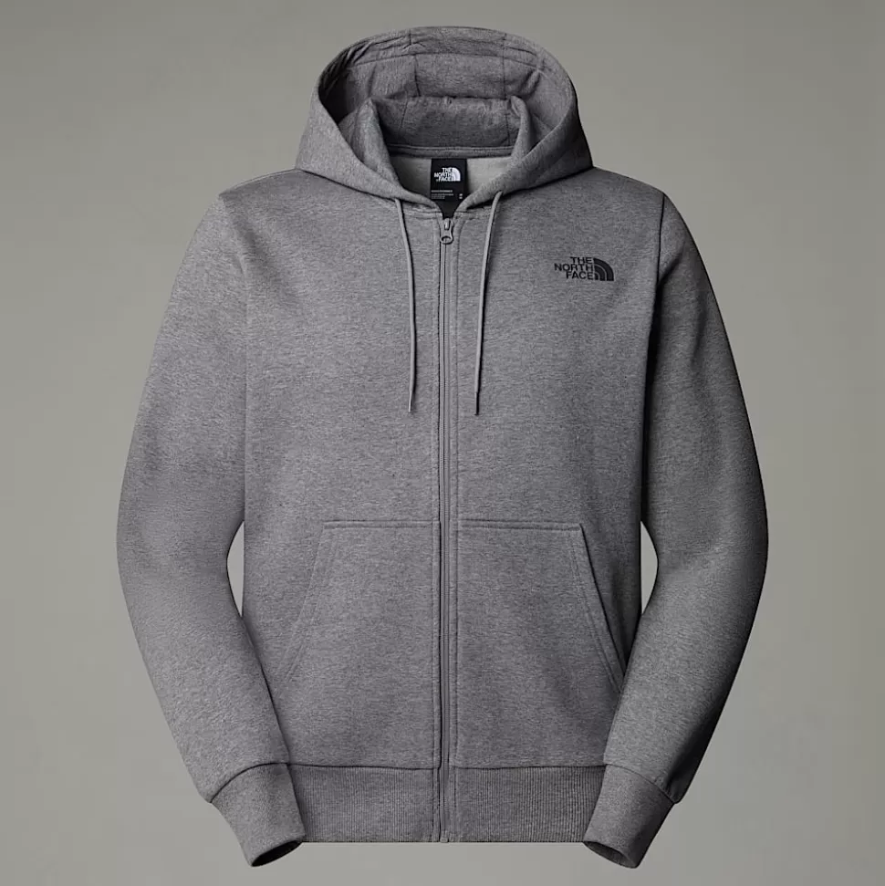 The North Face Sudadera Con Capucha Y Cremallera Integral Simple Dome Para Hombre TNF Medium Grey Heather Sale