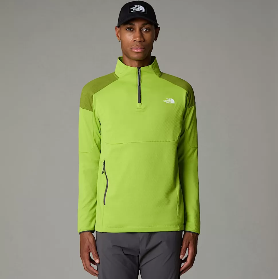 The North Face Sudadera Con Cremallera De 1/4 Kikash Para Hombre Meadow Grass Sale