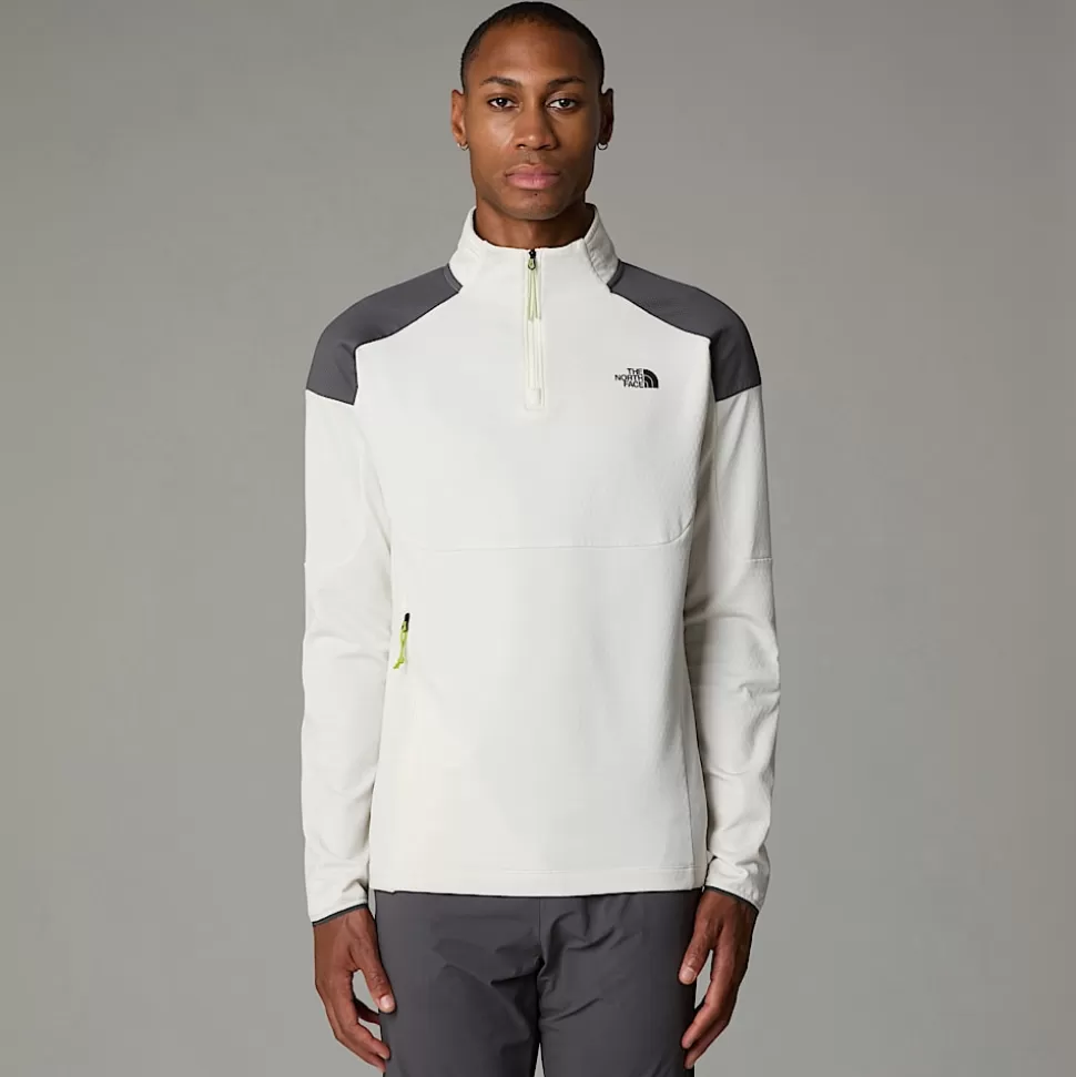 The North Face Sudadera Con Cremallera De 1/4 Kikash Para Hombre White Dune Sale