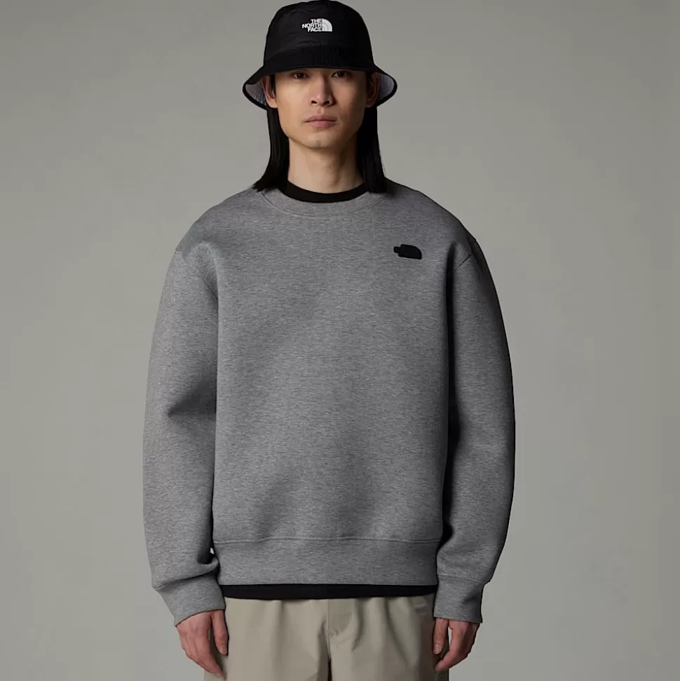 The North Face Sudadera Con Cuello Redondo Para Hombre Metallic Silver Heather Cheap