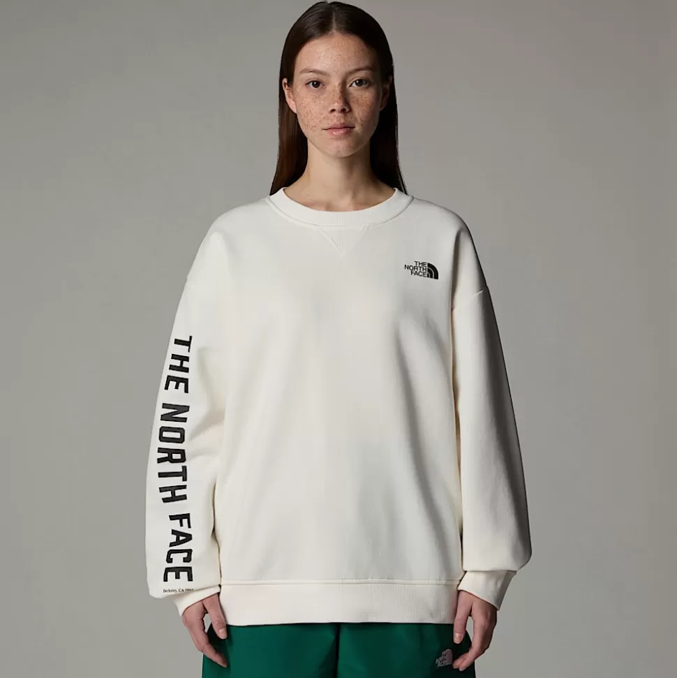 The North Face Sudadera Con Estampado Gráfico Varsity Para Mujer White Dune Best Sale