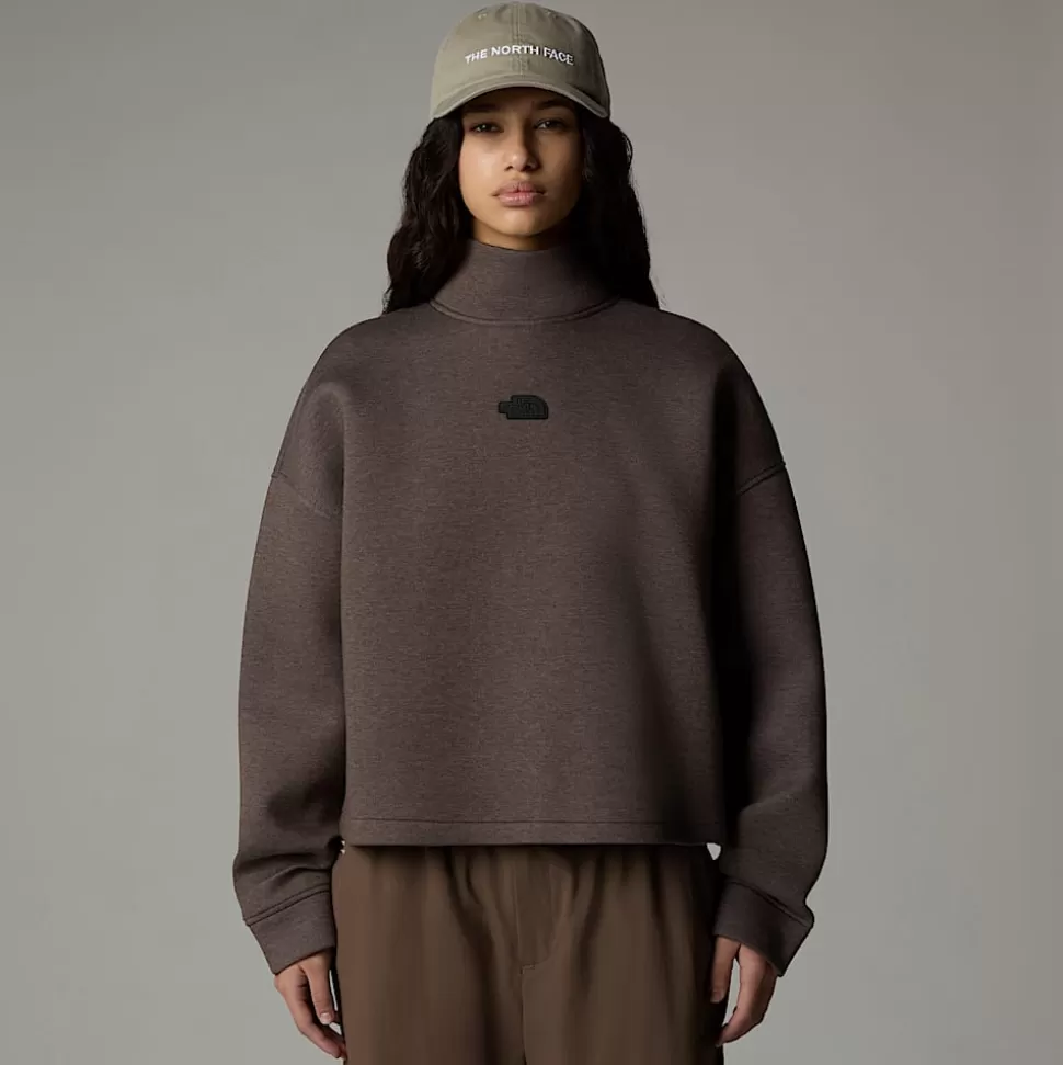 The North Face Sudadera De Cuello Alto Para Mujer Smokey Brown Heather Best