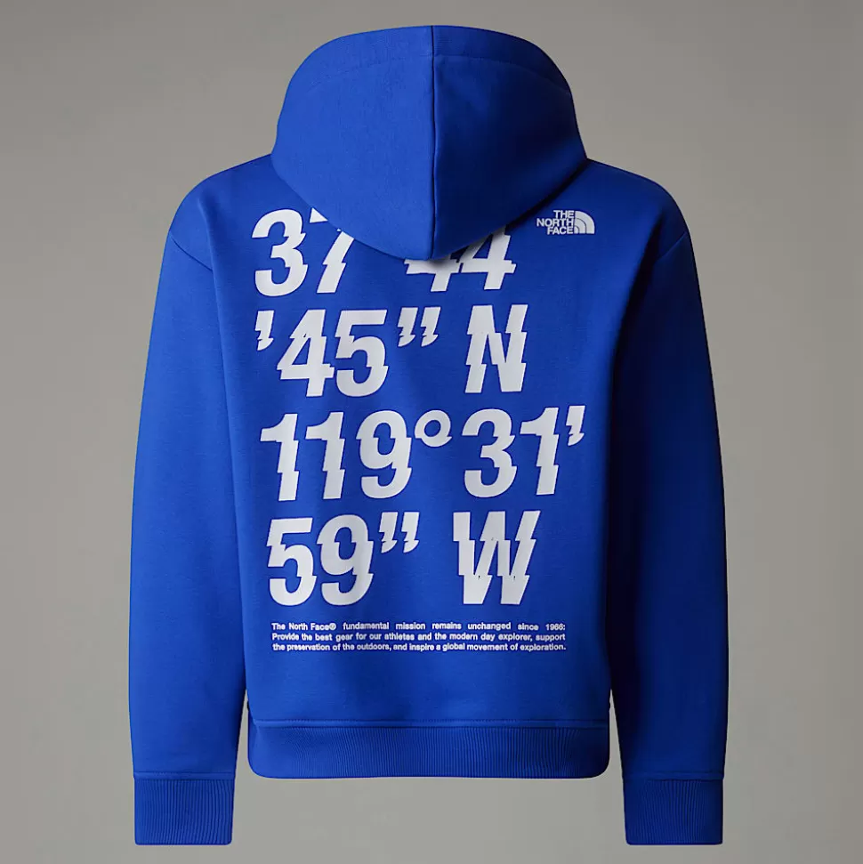 The North Face Sudadera Holgada Con Capucha Y Estampado Gráfico Coordinates Para Niño TNF Blue Shop