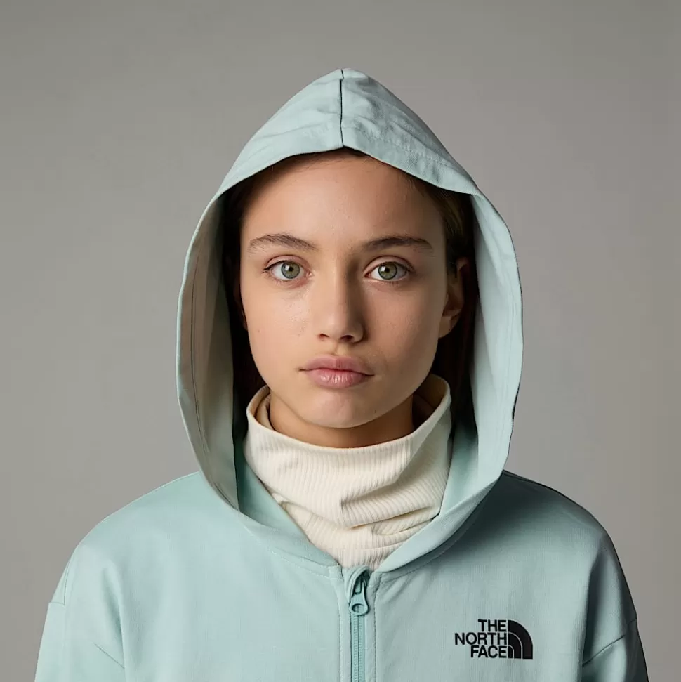 The North Face Sudadera Ligera Con Capucha Y Cremallera Integral Oversized Para Niña Muted Pine Cheap