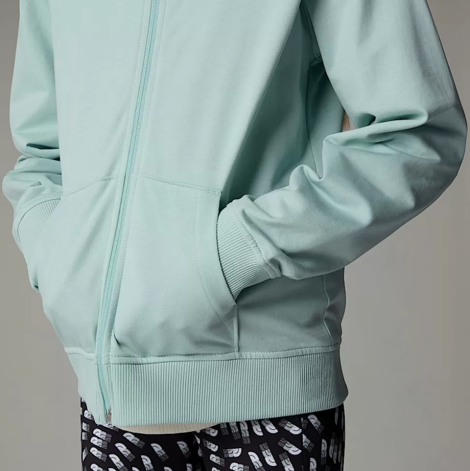 The North Face Sudadera Ligera Con Capucha Y Cremallera Integral Oversized Para Niña Muted Pine Cheap