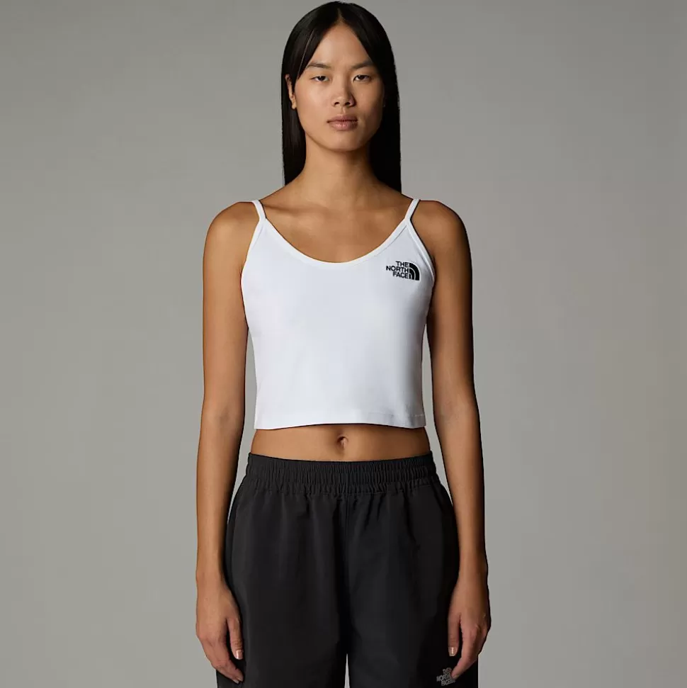 The North Face Top Corto De Tirantes Para Mujer TNF White Shop
