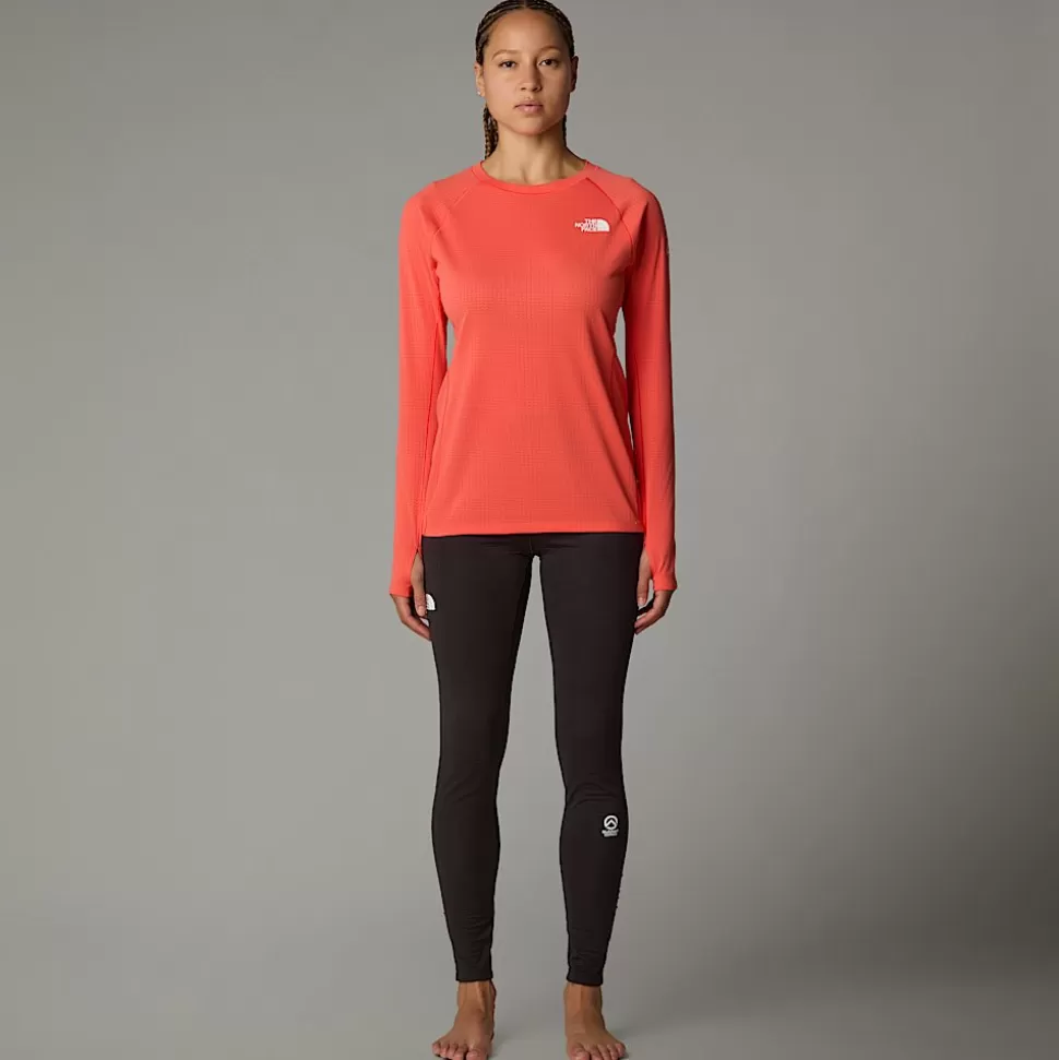 The North Face Top De Manga Larga Summit Pro 120 Para Mujer Radiant Orange Best Sale